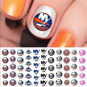 💌BO/GO$6 🏒 New York Islanders Water Transfer Nail Decals NHL